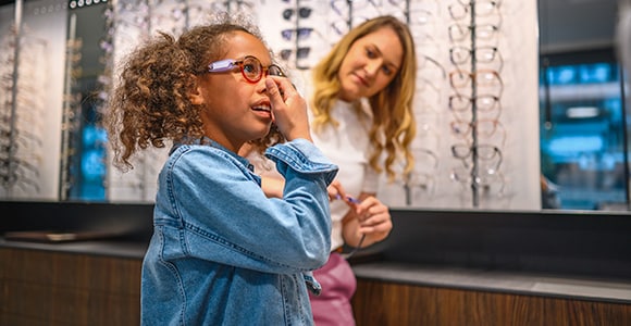 Girl with glasses