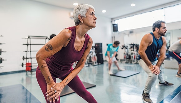 Woman in gym